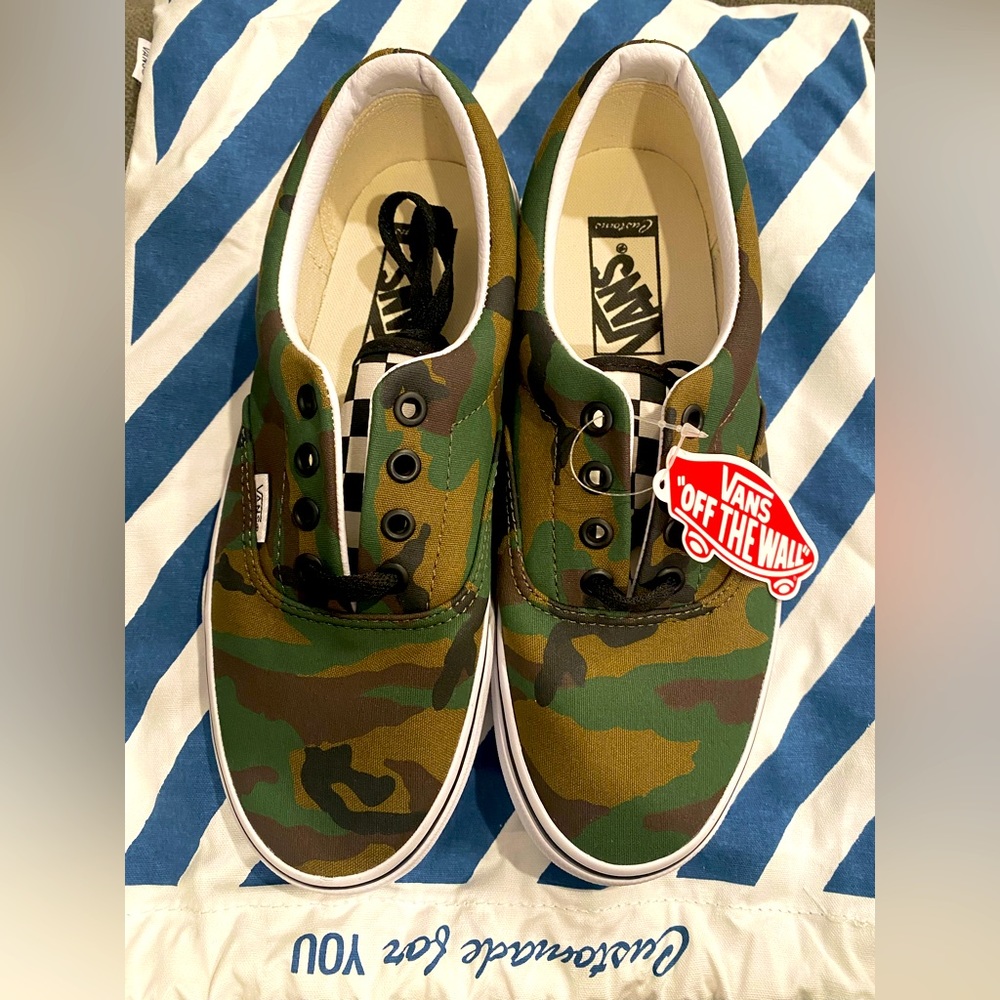 LAST CHANCE Custom Camo Checkered Vans